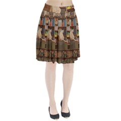 Library Aesthetic Pleated Skirt by Sarkoni