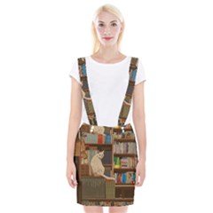 Library Aesthetic Braces Suspender Skirt by Sarkoni