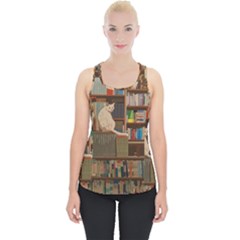 Library Aesthetic Piece Up Tank Top by Sarkoni