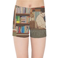 Library Aesthetic Kids  Sports Shorts by Sarkoni