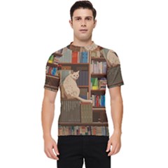 Library Aesthetic Men s Short Sleeve Rash Guard by Sarkoni