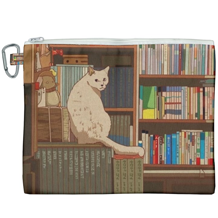 Library Aesthetic Canvas Cosmetic Bag (XXXL)