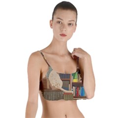 Library Aesthetic Layered Top Bikini Top  by Sarkoni