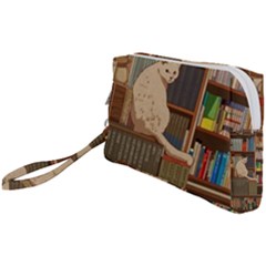 Library Aesthetic Wristlet Pouch Bag (small) by Sarkoni