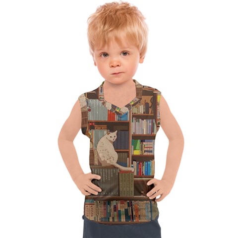 Library Aesthetic Kids  Sport Tank Top by Sarkoni