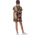 Library Aesthetic Kids  Asymmetric Collar Dress View2