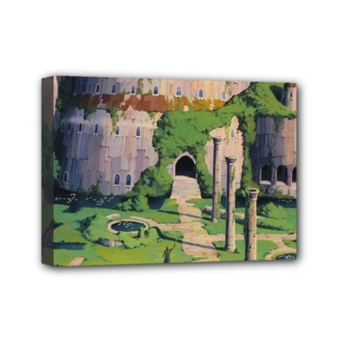 Painting Scenery Mini Canvas 7  X 5  (stretched) by Sarkoni