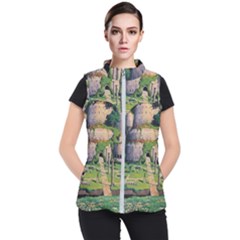 Painting Scenery Women s Puffer Vest