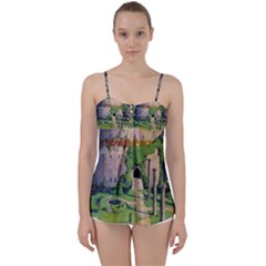 Painting Scenery Babydoll Tankini Top