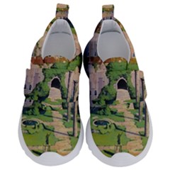 Painting Scenery Kids  Velcro No Lace Shoes by Sarkoni