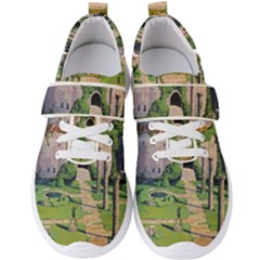 Painting Scenery Men s Velcro Strap Shoes by Sarkoni