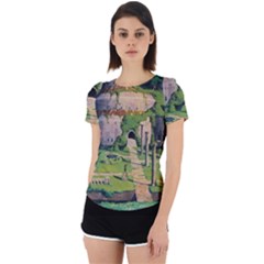 Painting Scenery Back Cut Out Sport T-shirt by Sarkoni