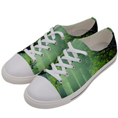 Trees Forest Artwork Nature Beautiful Landscape Men s Low Top Canvas Sneakers by Sarkoni