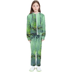 Trees Forest Artwork Nature Beautiful Landscape Kids  Tracksuit by Sarkoni