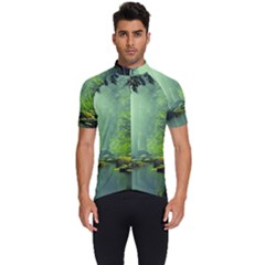 Trees Forest Artwork Nature Beautiful Landscape Men s Short Sleeve Cycling Jersey by Sarkoni