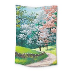 Anime Scenery Landscape Small Tapestry by Sarkoni