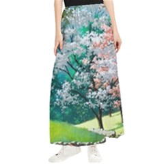 Anime Scenery Landscape Maxi Chiffon Skirt by Sarkoni