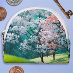 Anime Scenery Landscape Horseshoe Style Canvas Pouch by Sarkoni