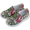 Leaves Foliage Batik Seamless Kids Lightweight Slip Ons View2