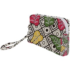 Leaves Foliage Batik Seamless Wristlet Pouch Bag (small) by Sarkoni