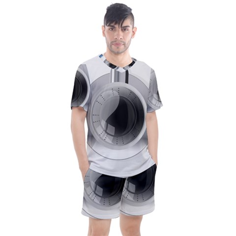 Washing Machines Home Electronic Men s Mesh T-shirt And Shorts Set by Sarkoni