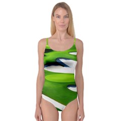 Golf Course Par Green Camisole Leotard  by Sarkoni