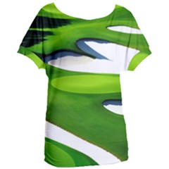 Golf Course Par Green Women s Oversized T-shirt by Sarkoni