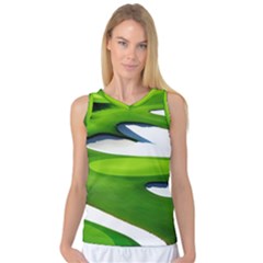 Golf Course Par Green Women s Basketball Tank Top by Sarkoni