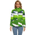 Golf Course Par Green Women s Puffer Bubble Jacket Coat View1