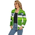 Golf Course Par Green Women s Puffer Bubble Jacket Coat View2