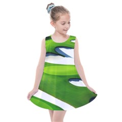 Golf Course Par Green Kids  Summer Dress by Sarkoni