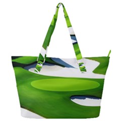 Golf Course Par Green Full Print Shoulder Bag by Sarkoni