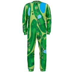 Golf Course Par Golf Course Green Onepiece Jumpsuit (men) by Sarkoni