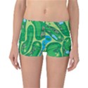 Golf Course Par Golf Course Green Reversible Boyleg Bikini Bottoms View1