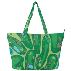 Golf Course Par Golf Course Green Full Print Shoulder Bag by Sarkoni