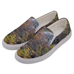 Wilderness Palette, Tierra Del Fuego Forest Landscape, Argentina Men s Canvas Slip Ons by dflcprintsclothing