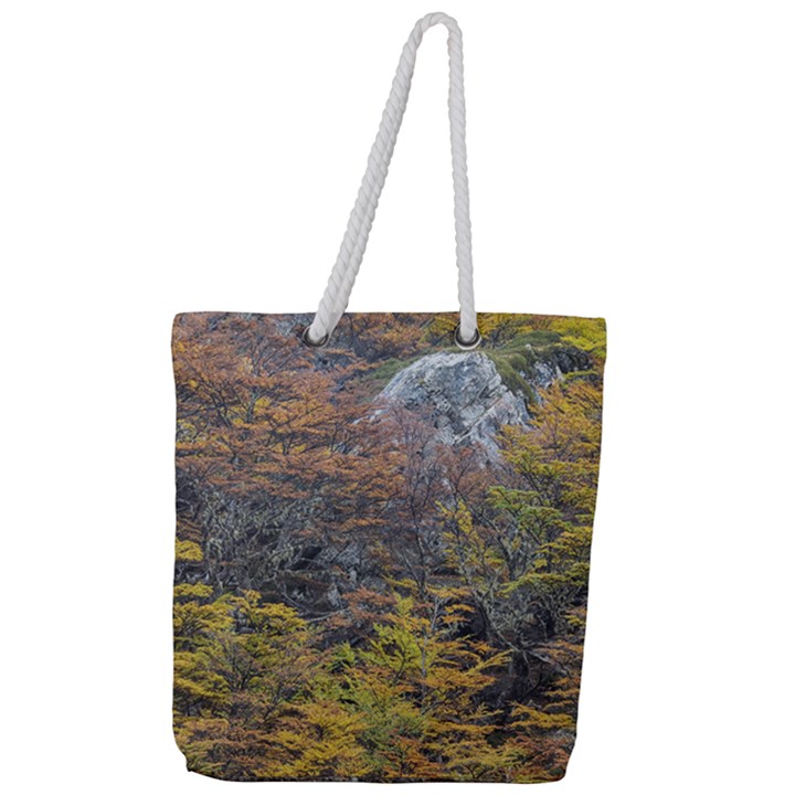 Wilderness Palette, Tierra Del Fuego Forest Landscape, Argentina Full Print Rope Handle Tote (Large)