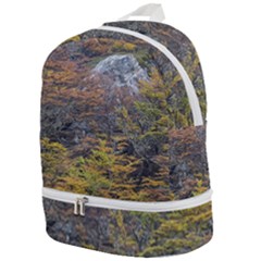 Wilderness Palette, Tierra Del Fuego Forest Landscape, Argentina Zip Bottom Backpack by dflcprintsclothing