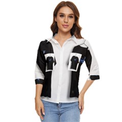 Mm1 Women s Quarter Sleeve Pocket Shirt