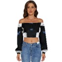 MM1 Long Sleeve Crinkled Weave Crop Top View1