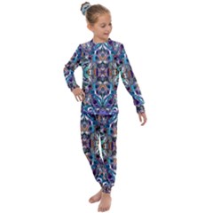  Over The Delta  Kids  Long Sleeve Set  by kaleidomarblingart