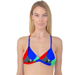 Abstract Circles, Art, Colorful, Colors, Desenho, Modern Reversible Tri Bikini Top by nateshop