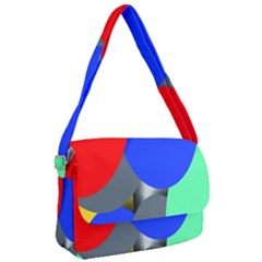 Abstract Circles, Art, Colorful, Colors, Desenho, Modern Courier Bag by nateshop