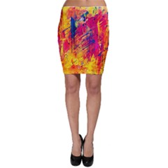 Abstract Design Calorful Bodycon Skirt by nateshop