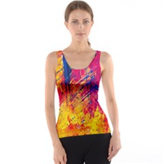 Abstract Design Calorful Women s Basic Tank Top by nateshop