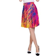 Abstract Design Calorful A-line Skirt by nateshop