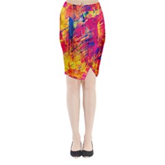 Abstract Design Calorful Midi Wrap Pencil Skirt by nateshop