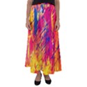 Abstract Design Calorful Flared Maxi Skirt View1