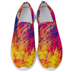 Abstract Design Calorful Men s Slip On Sneakers