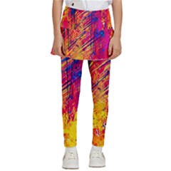 Abstract Design Calorful Kids  Skirted Pants by nateshop